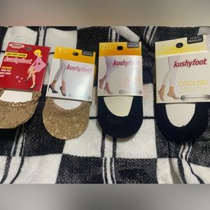 Kushyfoot 6 pair low cut socks. NWT size 5 to size 9